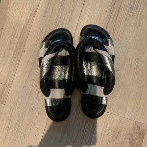 Striped Isabel marent flip flops